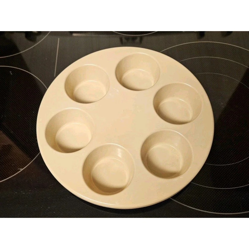 Vintage Anchor Hocking MicroWare PM447-TI Microwave Cupcake Pan Muffin Pan